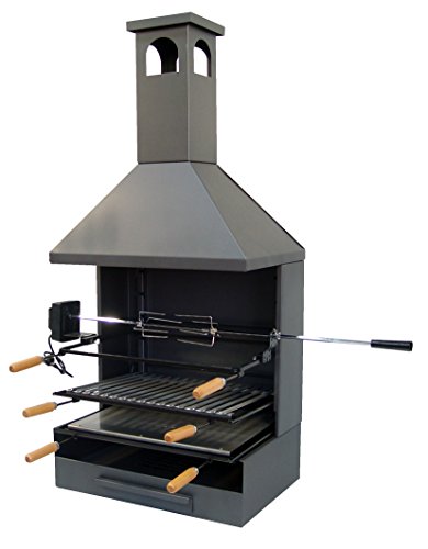 IMEX EL ZORRO 71557 - Cajón Chimenea c/Parrilla, Plancha y Kit 72x40x135 cms.