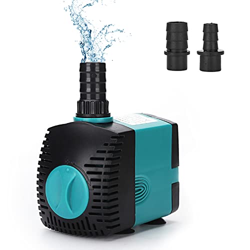 Mini Bomba de Agua Sumergible 600L/H 10W Bomba Agua Ultra Silencioso para Acuario estanque pecera fuente agua dulce y circulación de agua de mar
