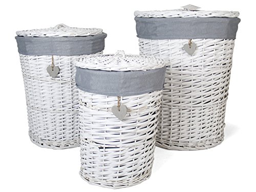Gerimport Set 3 pongotodo cestos (Medidas de la Grande: 58x45cm)