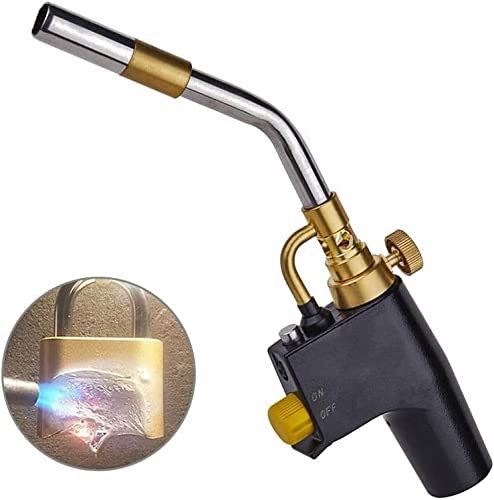 PaNt Antorcha de Propano MAPP, Antorcha de propano Soldadura Fuerte de Fontanería Antorcha Piezoeléctrica, Utilizada para Soldar Quitar Pintura Excluyendo el Cilindro de Gas