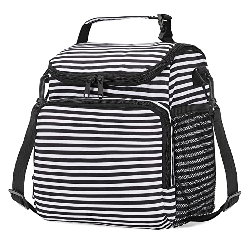 UYLIA 10L Bolsa de almuerzo Pequeña para mujeres y hombres,Portatil Bolsa Termica Porta Alimentos con ajustable para Bandolera, Bolsa Comida reutilizable, Bueno para Trabajo, Playa,Senderismo.