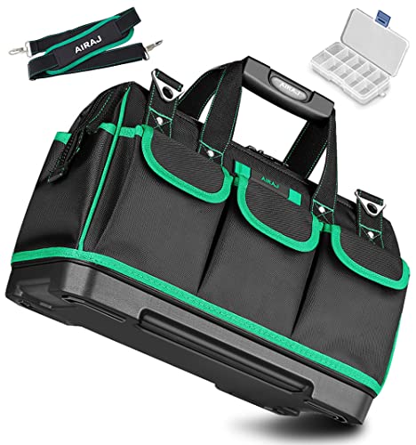 AIRAJ 40*22.5*28CM bolsa de herramientas multifunción, bolsa de herramientas a prueba de agua,adecuada para carpintería, electricista,personal de mantenimiento, bolsa de almacenamiento general diario