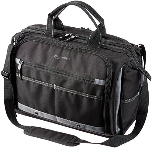 Amazon Basics - Bolsa de herramientas para electricista, 50 bolsillos