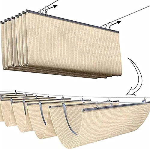 PLMOKN La sombra del capó está cubierta, el toldo telescópico se reemplaza por la cubierta de la sombra para eliminar la corredera de la diapositiva, se puede personalizar (color: beige, especificacio