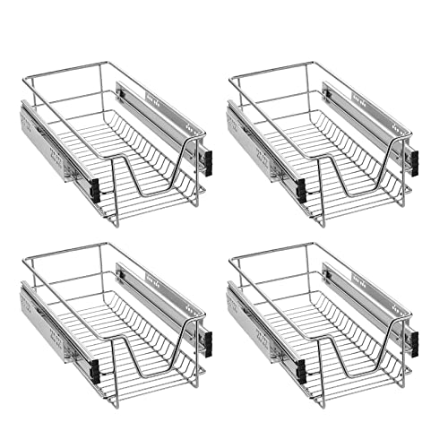 UISEBRT 4X Cajón de Cocina Cajón telescópico 30cm - Armario extraíble de Cocina (30cm)