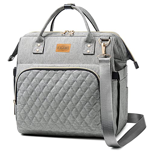 E-MANIS 20L Bolsas térmicas para Mujer,Bolsa Isotermica de Almuerzo Nevera para Alimentos Frutas Porta de Comida con Ligera y Resistente,Genial para Playa,Picnic,Camping,Barbacoa (Gris)