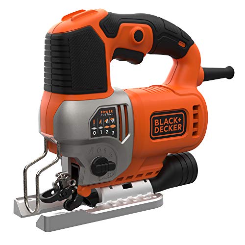 BLACK+DECKER BES610K, Sierra de Calar 650W, 19 mm, Incluye Maletin