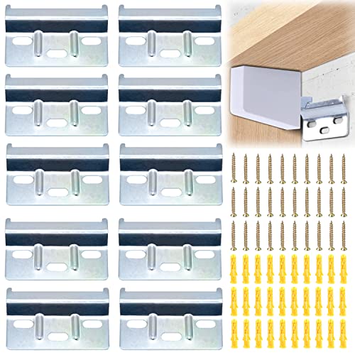 Placa Portadora Carril para Colgar Placa Trasera de fijación 60 mm con Tacos y Tonillos para Armarios de Cocina para Colgar Muebles Armarios
