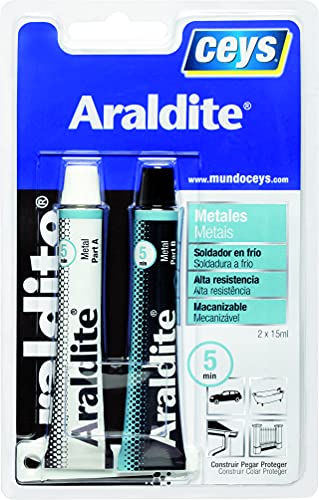 ceys 0 Adhesivo bicomponente Metales 47 gr araldit W, 0 V, Azul