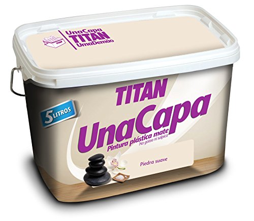 Industrias Titan. S.L 69631505 - Pintura plast mate 5 lt azul vint int. mono una capa titan