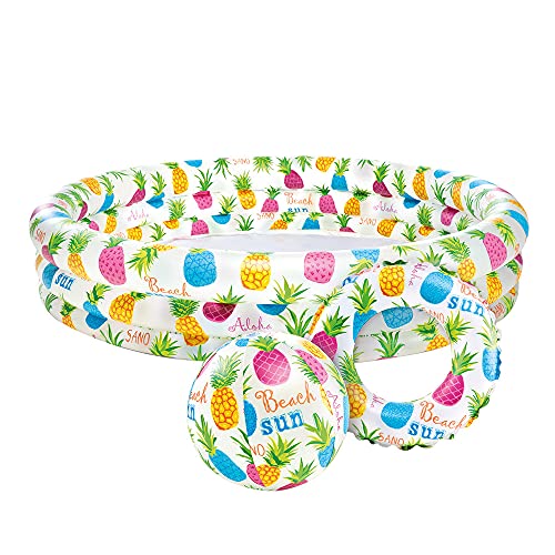 Intex - Piscina, flotador y pelota 51 cm - 132x28 cm & 248 l/agua, Multicolor