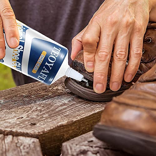 TEOYAFLY Pegamento de reparación de zapatos: pegamento de reparación de zapatos de grado profesional, secado lento, 60 ml
