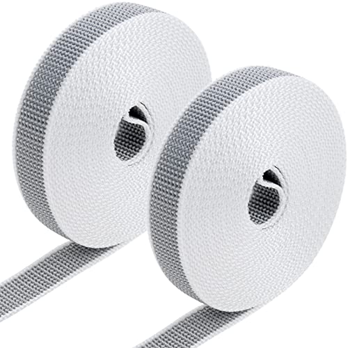 PrimeMatik - Pack de 2 Unidades Cinta para persiana de Nailon Mini G-8 Gris de 22mm x 6m