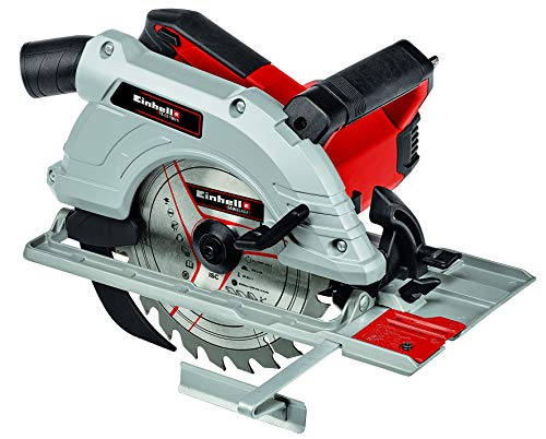 Einhell Sierra circular manual TE-CS 190/1 (1500 W, 5.500 min-1, ajuste sin herramientas, gran estribo de agarre, mesa de sierra de aluminio, bloqueo de husillo, incl. hoja de sierra de metal duro)