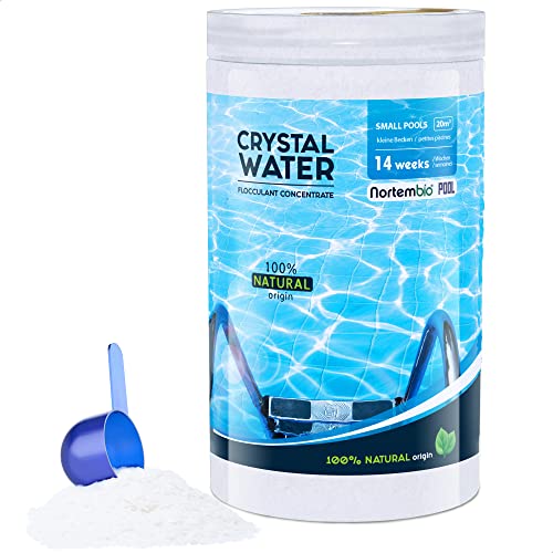 Nortembio Floculante Natural Concentrado 14 Semanas. Eliminador de Turbidez para Piscinas Pequeñas e Hidromasajes. Clarificante para Aguas Transparentes. Producto Orgánico Seguro para Toda la Familia.