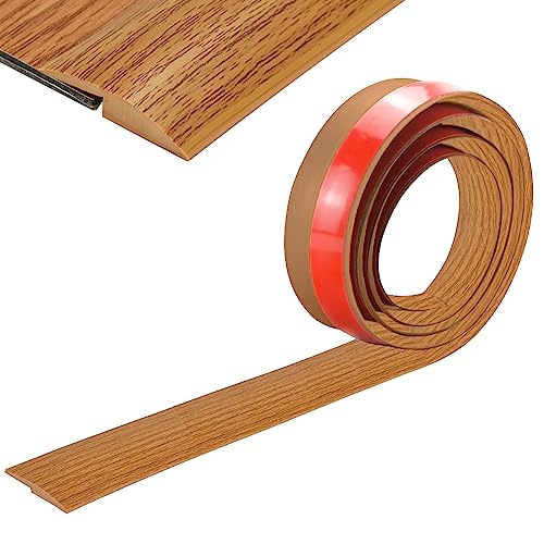 4M Cubrecantos De Tapajuntas Suelo Adhesivo, Cubrecantos De Perfil Pvc De Suelo, Cubrecantos Autoadhesiva, Tira De Puerta De Transició, para La Transición De Umbral De Pendiente