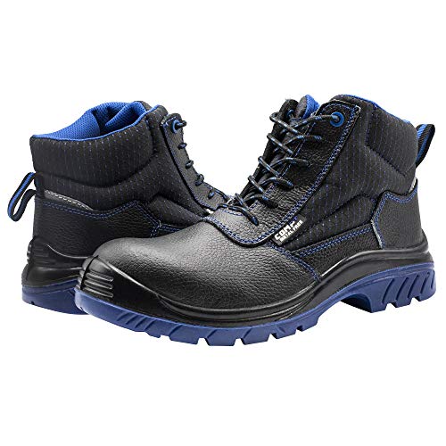 Bellota 7230746S3 - Botas de Seguridad de Hombre y Mujer (Talla 46) de Piel Hidrofugada, Acolchada y Horma Extra Ancha