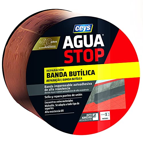 Ceys - Aguastop banda - Reparación banda butílica - Teja - 10 cm x 3m