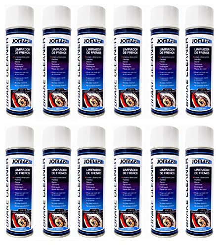 JOMAFA Spray Limpiafrenos Disco Pastillas Limpiador De Freno Spray 500ml, 12 Botes 6000ml