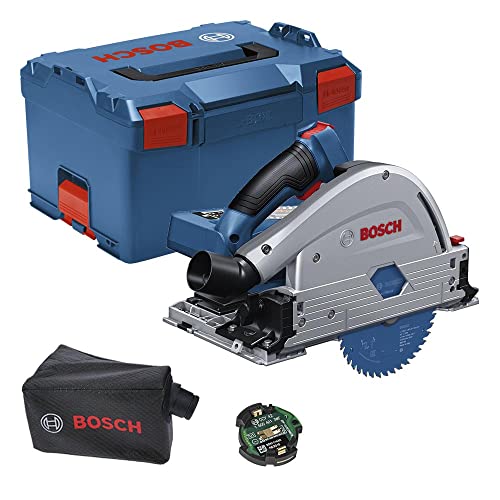 Bosch Professional BITURBO GKT 18V-52 GC - Sierra circular de inmersión a batería (18V, disco Ø 140 mm, Connectivity, sin batería, en L-BOXX)