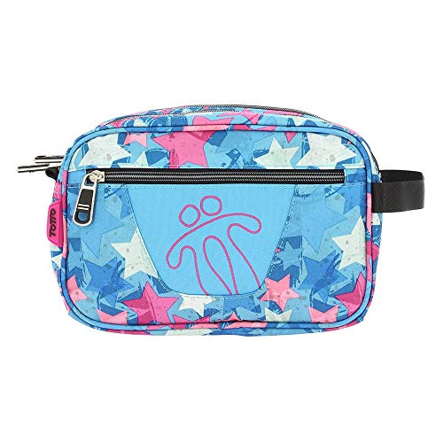 TOTTO Ac52eco010-1810z-6lq, Estuche Escolar Dos Compartimentos Estampado Floral Unisex Adult, Multicolor, PEQUEÑO