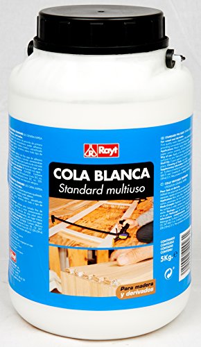 Rayt 429-23 Cola Blanca Standard múltiples usos: Madera, Papel, cartón, cerámica y Todo Tipo de Materiales porosos, 5kg