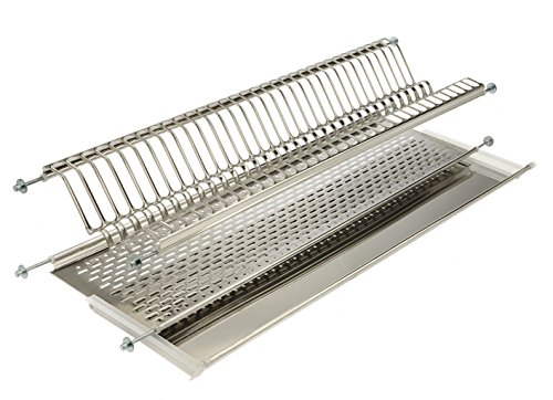 ELLETIPI Bridge I850 CB1 76 V01 Escurreplatos para Armario de Pared, 80 cm. Acero Inoxidable