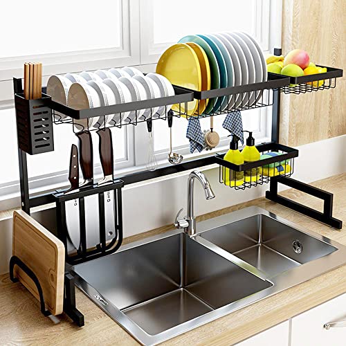 BCM Escurridor de Platos Modular de Gran Capacidad Escurridor Estropajos Acero Escurreplatos sobre Fregadero Cocina BN1145