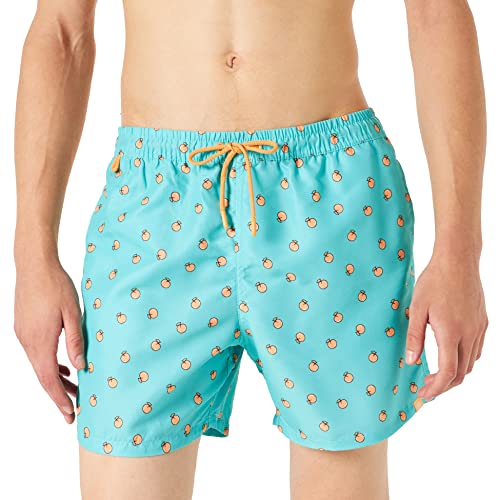 Springfield Bañador Peaches, Bañador, Hombre, Verde (Estampado Verde), XL