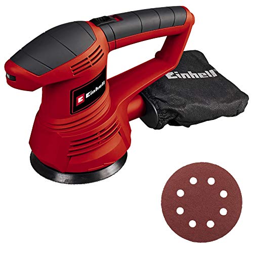 Einhell TC-RS 38 E - Lijadora electrónica circular 420 W, 230 V, color rojo y negro (ref. 4462165)