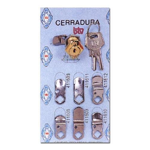 Btv 60004 - Cerradura buzon 60004 oro cartero btv