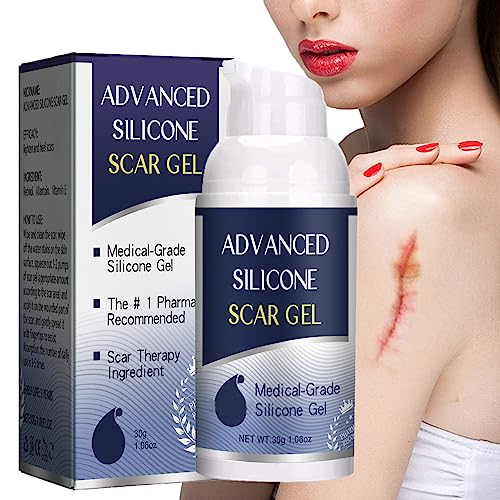 Gel para Reparar Cicatrices,Crema de Eliminación de Cicatrices,Gel para Cicatrices de Silicona,Crema Avanzada para Cicatrices Para Cicatrices Quirúrgicas,Cesáreas,Estrías,Gel De Eliminación De Cica