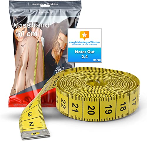 2 en 1 - cinta métrica cm + INCH cinta de sastrería 150 cm en caja de almacenamiento (1x pieza)