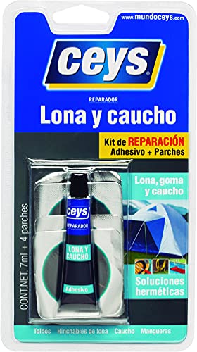 ceys CE505017 Adhesivo reparador lona-caucho, Azul, 0