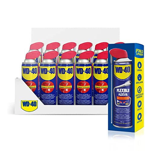 WD40 500 Ml Doble Acción (500 ML Doble Acción Pack 12 Unidades más una muestra gratuita de WD40 Multiuso Flexible 400 Ml)