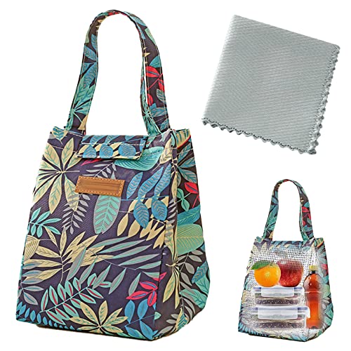 BDSHUNBF Bolsa Termica Porta Alimentos, Isotermica Almuerzo Bolsa, Impermeable Lunch Bag, Bolsa Nevera Portatil, para Mujer Niños Adultos Oficina Trabajo Escuela Picnic