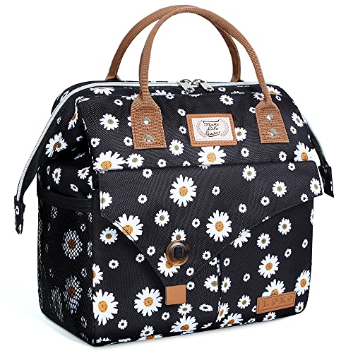Lekespring Bolsa Termica Porta Alimentos 10L | Bolsa Comida Trabajo Impermeables sin Fugas - Bolsa Porta Alimentos Ligera y Resistente - Nevera Portátil para el Picnic Viaje - Daisy