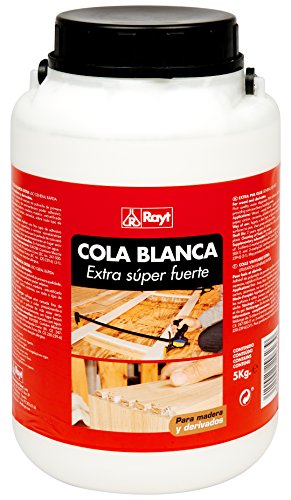 Rayt | Cola blanca extra rápida múltiples usos: madera, papel, cartón, cerámica y todo tipo de materiales porosos | 5kg | Ref. 296-23