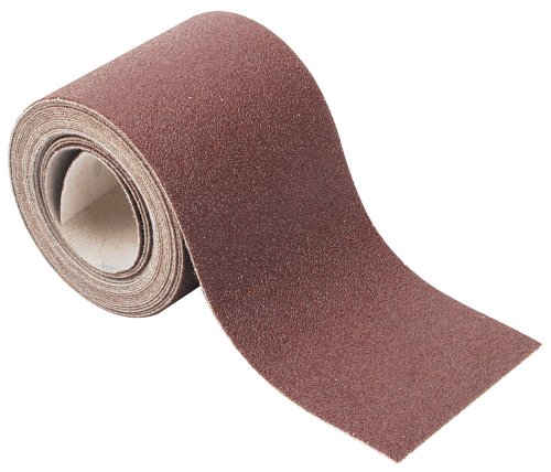 wolfcraft 5810000 5810000-1 Rollo Papel abrasivo, con Velcro Auto-Adhesivas, Grano 60, Plata