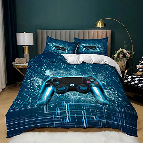 REKKNA Funda Nórdica Cama Líneas Juego Tirador Textura 240X220Cm Funda Edredon De Microfibra 3 Piezas con 2 Fundas De Almohada 50X75Cm, Stampado A Reversible De con Cremallera, para Camas Juveniles Y