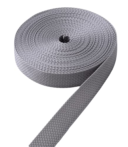IPEA Correa para Persianas Enrollables de Polipropileno Resistente – 7,5 Metros de Largo – Fabricado en Italia – Cuerda para Ventanas y Puertas – Ancho 20 mm – Color Gris