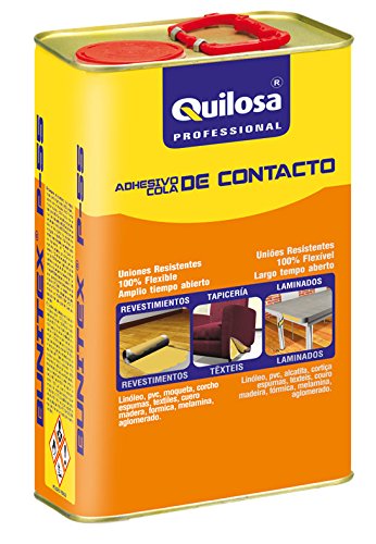 Quilosa T032698 Adhesivo de Contacto Bunitex P-55 Sin Tolueno, 5 litros