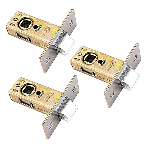 BE-TOOL - 3 piezas de pestillo de puerta de acero inoxidable de calidad para uso con manijas de puerta de palanca