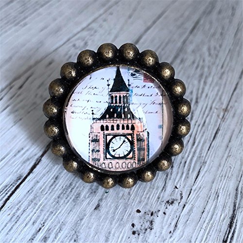 wangjian& Vintage Stamp Furniture Knobs Crystal Kitchen Cajón Armario Tire Handle Cabinet Perillas y Manijas Herrajes para Muebles, E