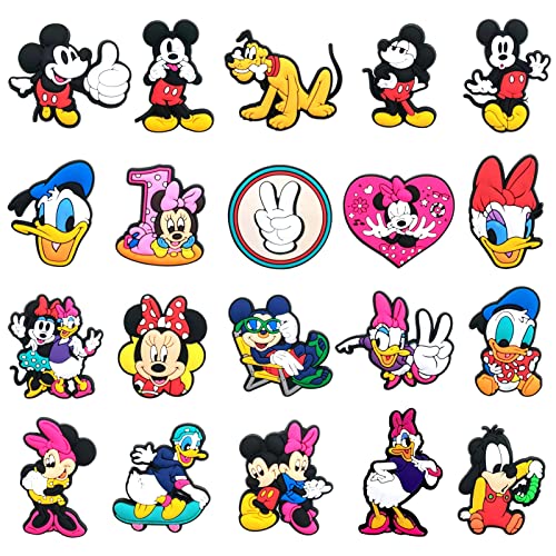 YOMOSO Adornos de Zapatos,Accesorios de Zapatos Bricolaje, PVC Shoe Charms,Encantos de Zapatos de Dibujos Animados,para Regalos de Niños Fiesta Cumpleaños (Color)
