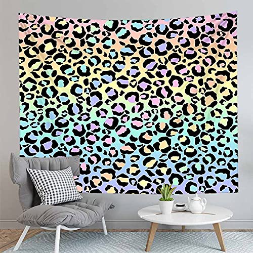 PPOU Stampa leopardata arazzo da appendere Alla parete soggiorno decorazione Della parete di casa sfondo panno arazzo coperta A8 130x150cm